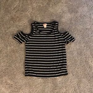 Black and white striped shirt